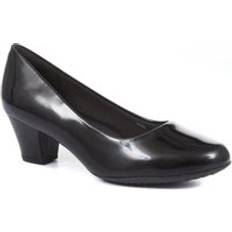 Pavers Heeled Court Shoes - Black