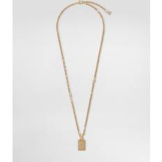 Gula - Herr Halsband Dolce & Gabbana Necklace With Logo Plate Gold