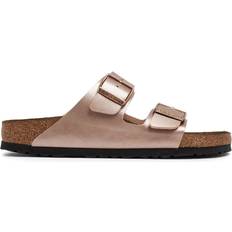 Birkenstock Slides on sale Birkenstock Birko-Flor Leather Slides - Gold