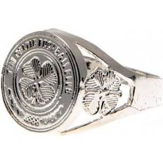Celtic FC Silver Plated Crest Ring - Silver