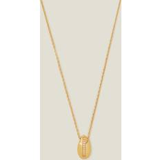 Accessorize Gold-Plated Sparkle Teardrop Necklace -