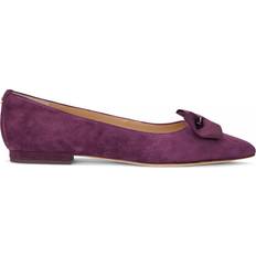 Skor Ralph Lauren Ballerinaskor Londyn Bow-Flats-Ballet - Röd