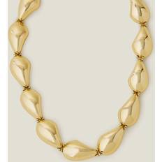 Accessorize Gold Teardrop Chain Collar Necklace -