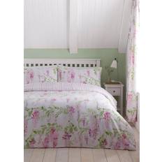 Dreams & Drapes Wisteria Set Duvet Cover Pink, Purple