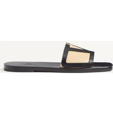 Valentino Garavani Men Slippers & Sandals Valentino Garavani Viva Superstar Slide Sandal - Nappa Leather/Butter/Black