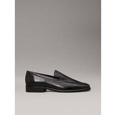 Calvin Klein Lågskor Calvin Klein Leather Square Toe Loafers - Black