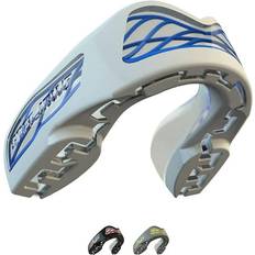 White Martial Arts Protection SAFEJAWZ Sports Mouth Guard Triple Layer Premium