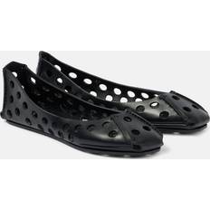 Alaïa Perfo Leather Ballet Flats