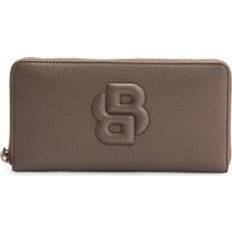 BOSS Faux-leather Ziparound Wallet - Light Brown