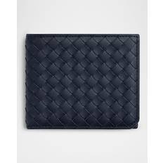 Bottega Veneta Wallets Bottega Veneta Intrecciato Calfskin Bifold Wallet - Midniteblk