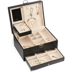 Svarta Smyckeskrin Gillian Jones Classic Jewelry Box - Black