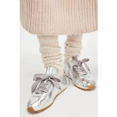 Jeffrey Campbell Sneakers Jeffrey Campbell Maisie Metallic Sneakers - Silver