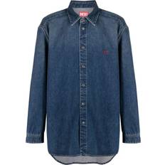 Diesel Herre Skjorter Diesel Casual Langermet Skjorte - Blue