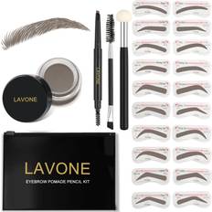 Lavone Eyebrow Stamp Stencil Kit - Waterproof