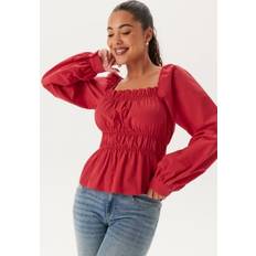 Bubbleroom Överdelar Bubbleroom Smock Blouse - Red