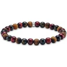 Thomas Sabo Tiger Eye Bead Talisman Bracelet - Blue/Gold/Red/Silver