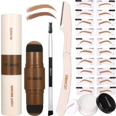 Ucanbe Eyebrow Stamp Stencil Kit - Dual-Color