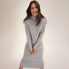 Gerry Weber Kläder Gerry Weber Knitted Dress With Vertical Pintucks - Grey