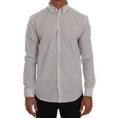 Striped Casual Cotton Regular Fit Skjorta - Blue
