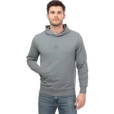 HUGO BOSS Elegant Cotton Hooded Sweatshirt - Grey