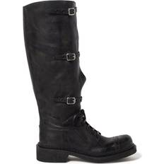 Miu Miu Black Boots Miu Miu Multi-Buckle Leather Boots - Black