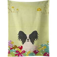 Polyester Kitchen Towels Carolines Treasures Easter Eggs Papillon Black White 25 x 15 Kitchen Towel Multicolour