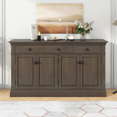 Beige Sideboards No Retro-Style And Buffets 60.0 In W X 34.0 In H X 16.0 In D Sideboard