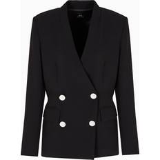 Armani Exchange Women Jackets Armani Exchange Double-Breasted Jacket With Contrasting Buttons