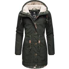 Ragwear Vinterparka Canny - Lysebrun/Mørkegrøn