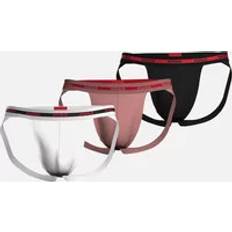 HUGO BOSS Pink Clothing HUGO BOSS Men's Jockstraps - Black/Pink/White