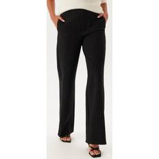 Bubbleroom Byxor Bubbleroom Soft Suit Wide Trousers - Black/Striped