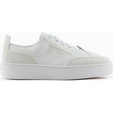Emporio Armani Trainers Emporio Armani Leather Sneakers With Suede Details - Embossed Logo