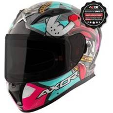 Axor Street Graphic Motorcycle Helmet (61-62cm) Blue/grey