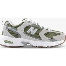 New Balance Mr530 Logo-Embossed Leather Low-top Trainers - Dark Olivine