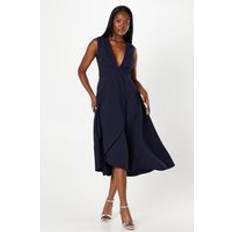 Coast Twist Front Wrap Skirt - Navy
