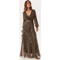 Brons - Dam Kläder Forever New Spencer Plisse Ruffle Midi - Bronze