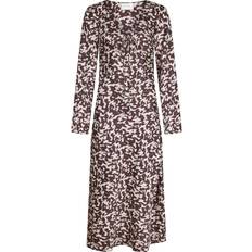 Neo Noir Bruna Klänningar Neo Noir Krisha Graphic Fade Dress Dam Maxiklänningar - Chocolate Brown