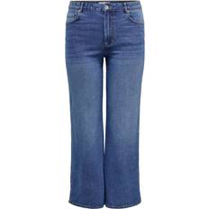Kläder Only Jeans carSnow HW Wide Dnm Jeans - Mellanblå