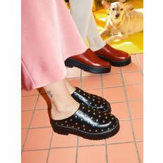 boohooMAN Chunky Mule - Black