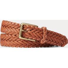 Ralph Lauren Men Belts Ralph Lauren Braided Leather Belt - Gold