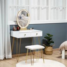 Dressing Tables on sale Canora Grey Set With LED Light Dressing Table