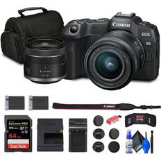 Canon EOS R8 Mirrorless Camera with RF 24-50mm Lens 64GB Card Bag Charger Battery More