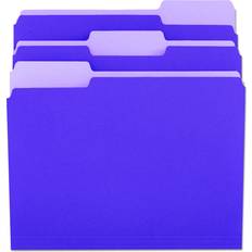 Universal Deluxe Colored Top File Folders 100 Box