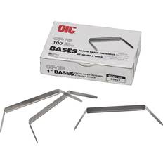 Folder Fasteners Silver 100 Box