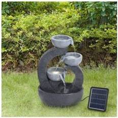 Living and Home Garden Solar-Powered Water Fountain Rockery Decor