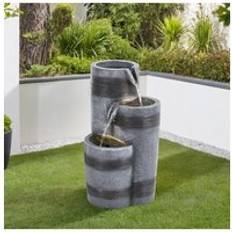 H&O Direct Outdoor Solar-Powered Water Fountain Decor
