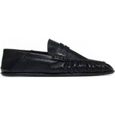 Saint Laurent Men Loafers Saint Laurent Black Flat Shoes - Black