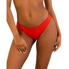 Red Bikinis Noctured Floral Bikini Bottom - Poppy