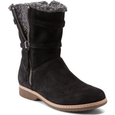 Boots Earth Hyland Water Repellent Casual Booties - Black Suede