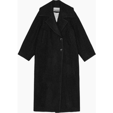 Ganni Kappor & Rockar Ganni Boucle Ullkappa - Black